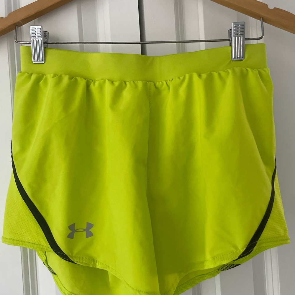 Under Armour Women's Neon Yellow Running Shorts